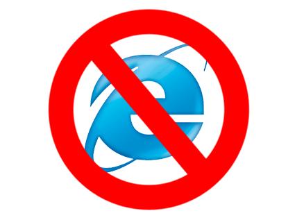 No a Internet Explorer